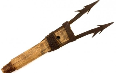 Rare Antique Alaska Eskimo Inuit Handmade Harpoon