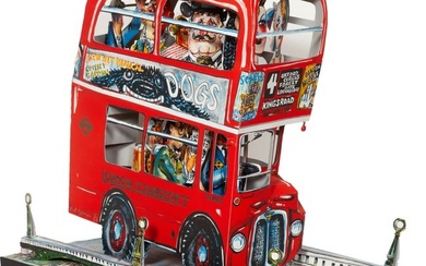 Red Grooms, London Bus, 3-D Lithograph Construction on BFK Rives