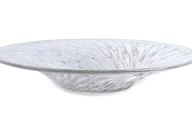 RenÃ© Lalique - Opalescent glass plate with embossed