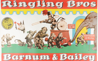 Ringling Bros Barnum & Bailey Circus 28x42 Poster