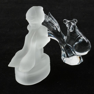 Lot-Art | Robert Rigot Baccarat Crystal Koala Bear with Frosted Glass  Figurine