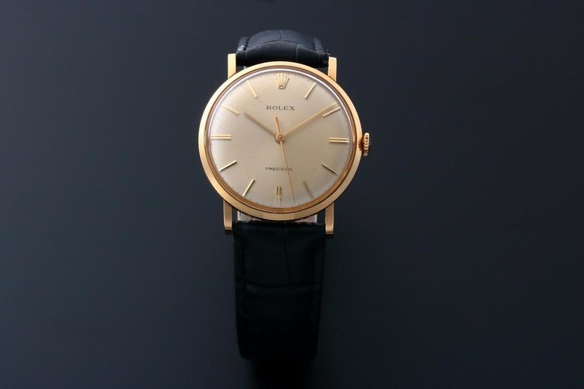Rolex Precision Watch 9659 18k Yellow Gold Vintage