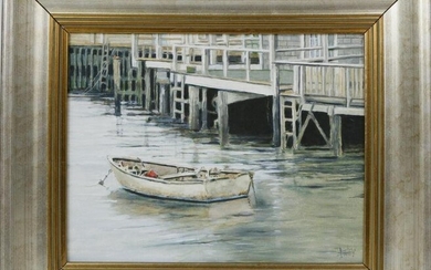 Roy Bailey Oil on Canvas "View of a Dory at North