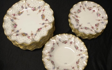 Royal Crown Derby 'Royal Antoinette' collection including: 9 side...