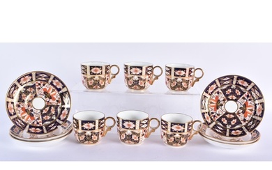 Royal Crown derby set of six imari pattern cups and saucers....