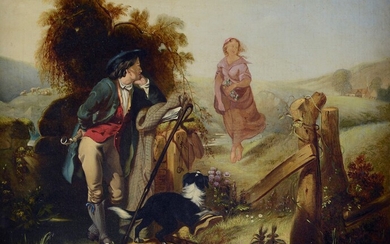 Anonimo, XIX sec., Rural idyll, 1857