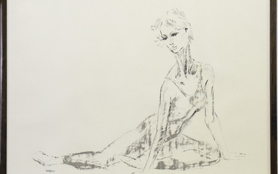 SEATED BALLET DANCER, A PRINT BY TOM