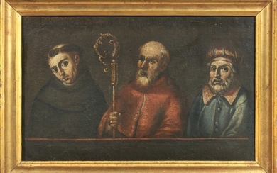 Sant'Antonio, Sant'Agostino e un Santo, Scuola italiana del XVII secolo