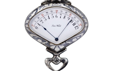 Sector Watch A fine Art Nouveau fan form watch with retrograde time...