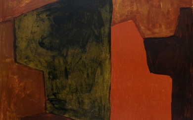 Serge Poliakoff - Composition orange et verte, 1964