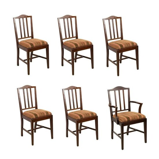 Set of 6 John D Raab Chair Co. Regency Dining Chairs