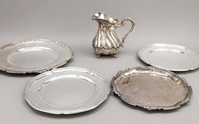 Set of five pieces, 20th century
