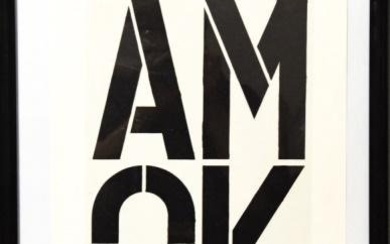 Signed Christopher Wool Poster