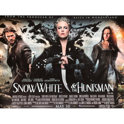 Snow White and The Huntsman, large film poster mounted on ca...