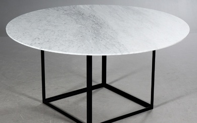Søren Juul for dk3. Circular dining table, model Jewel, white marble