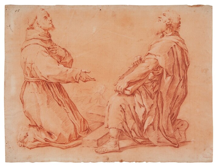 St. Francis and St. Andrew, Luca Giordano, called Fa Presto