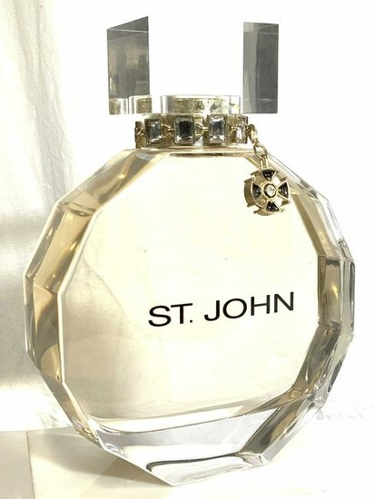 St. John Store Display Perfume Bottle w Ornaments