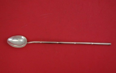 Sterling Silver Sipper Straw Bamboo Style 7 7/8"