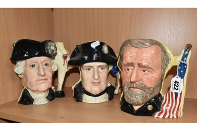 THREE ROYAL DOULTON LIMITED EDITION DOUBLE SIDED CHARACTER J...