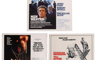 "The Killer Elite" and more Action Thriller Half Sheet Movie Posters, 1970s