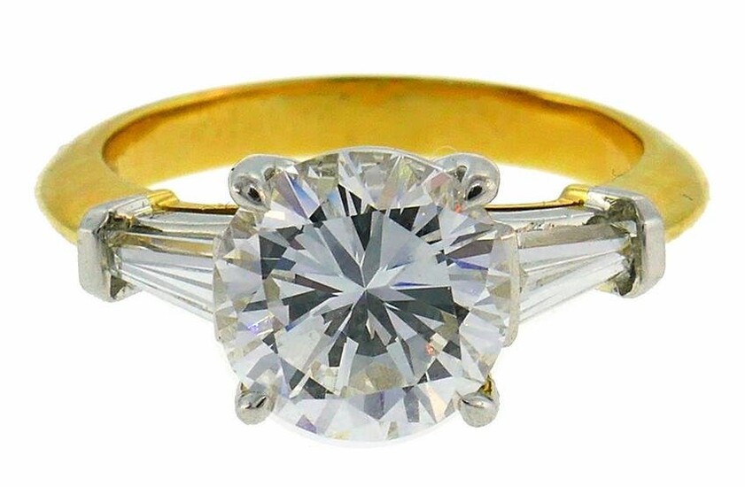 Tiffany & Co. Diamond Yellow Gold Ring 2.02-ct F VVS1