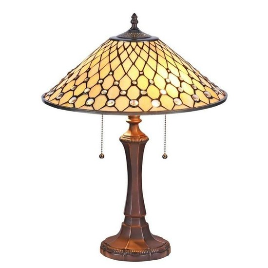 Tiffany-style Art Glass Table Lamp