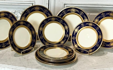 Twelve Minton Porcelain Plates