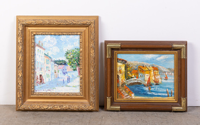Two Original Impressionist Style Oil Paintings