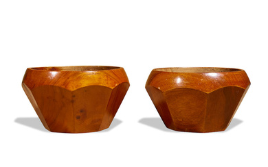 Two Rare Paneled Bowls, Hawaiian Islands