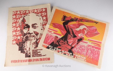 Two Vietnam Propaganda Posters Communist Party