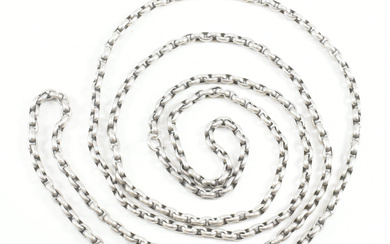 VINTAGE WHITE METAL NECKLACE CHAIN