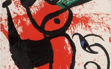 Variante Ruisselante Solaire et Lunaire (Mourlot 1103), Joan Miró