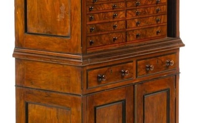 Vikki Carr | Victorian Walnut Collectors Cabinet