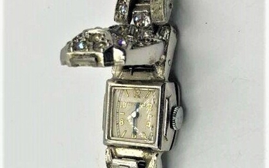 Vintage Art Deco Westfield Ladies Wristwatch Rhinestone