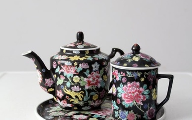 Vintage Chinese Black Tea Set