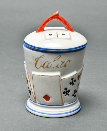 Vintage French Playing Cards Tobacco Cup