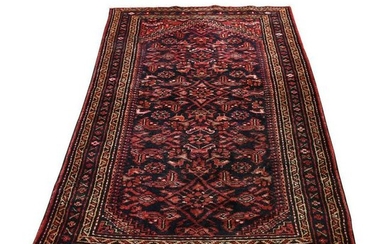 Vintage Persian Bakhtiari Hand Knotted Pure Wool