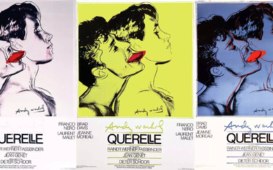 WARHOL ANDY Tryptique Querelle de Fasbinder par Andy Warhol