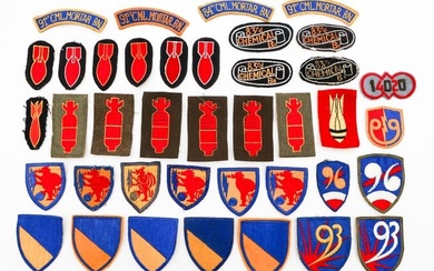 WWII US ARMY CHEMICAL BATTALION PATCHES