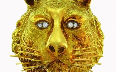 Wander Yellow Gold Leo PENDANT PIN Brooch Zodiac Lion