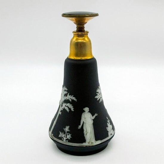 Wedgwood Jasperware Perfume Bottle With Glass