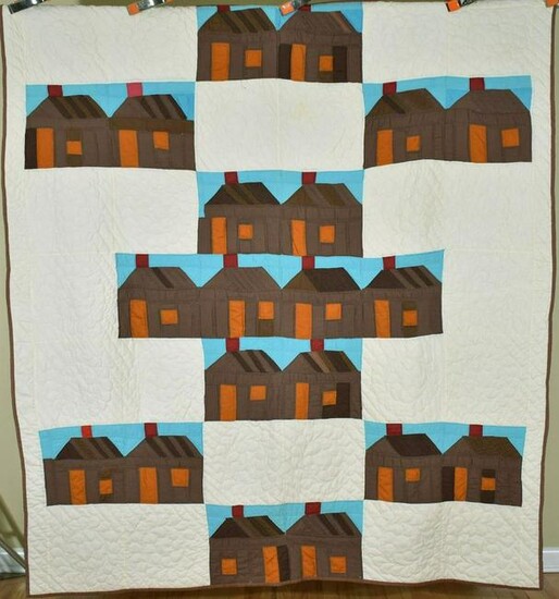 Well Quilted Mid Century Log House Quilt