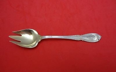 Wellington by Durgin Sterling Silver Ice Cream Fork Goldwashed 5 1/2"