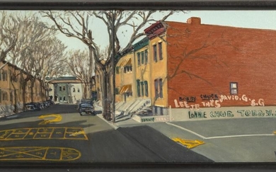 William Waithe, Newark Street, Oil Painting
