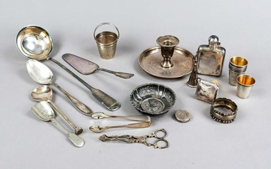 mixed lot of 20 small pieces, 20th century, different manufacturers, silver different finenesses