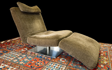 vintage "Natuzzi" marked lounge chair
