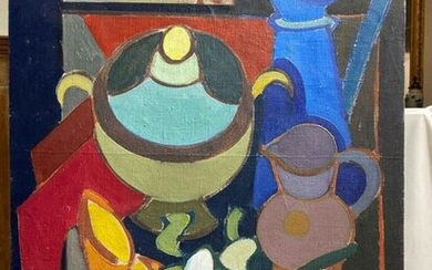 1 Oil on Canvas " still life with...