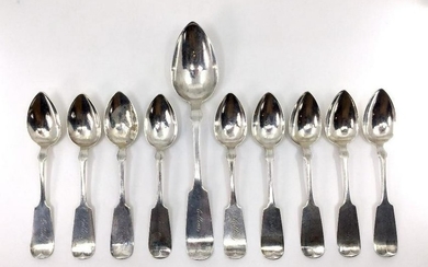 10 Coin Silver Spoons, H.T.Cook and Co.