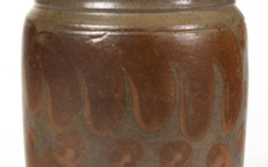 GEORGE FULTON, ALLEGHANY CO., VALLEY OF VIRGINIA DECORATED JAR