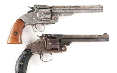 (A) LOT OF TWO: TWO ANTIQUE SMITH & WESSON REVOLVERS